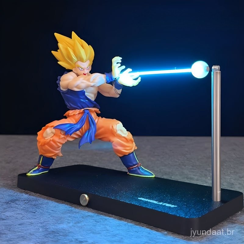 Dragon Ball Goku luminoso Anime toque tartaruga Qigong luz noturna magnética criativa deco...