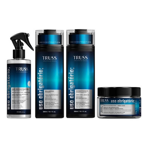 Truss Sha + Condicionador + Mascara + Spray Uso Obrigatório