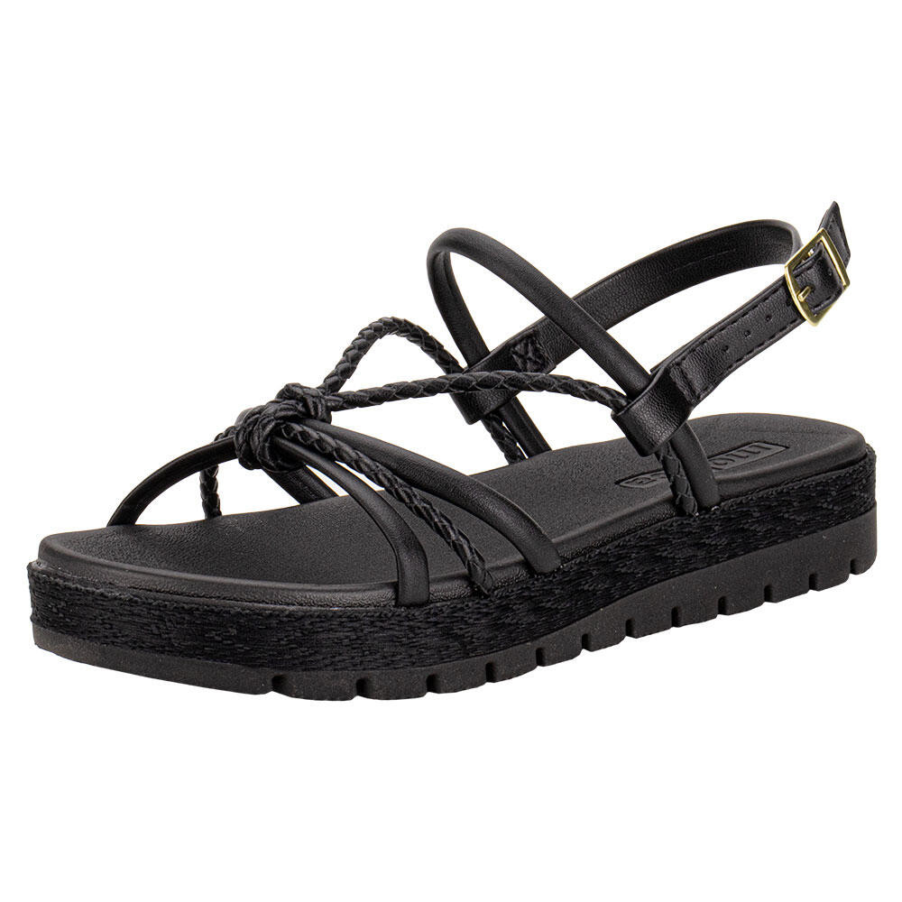 Sandália Feminina Flat Moleca 5539103 em Oferta na Shopee