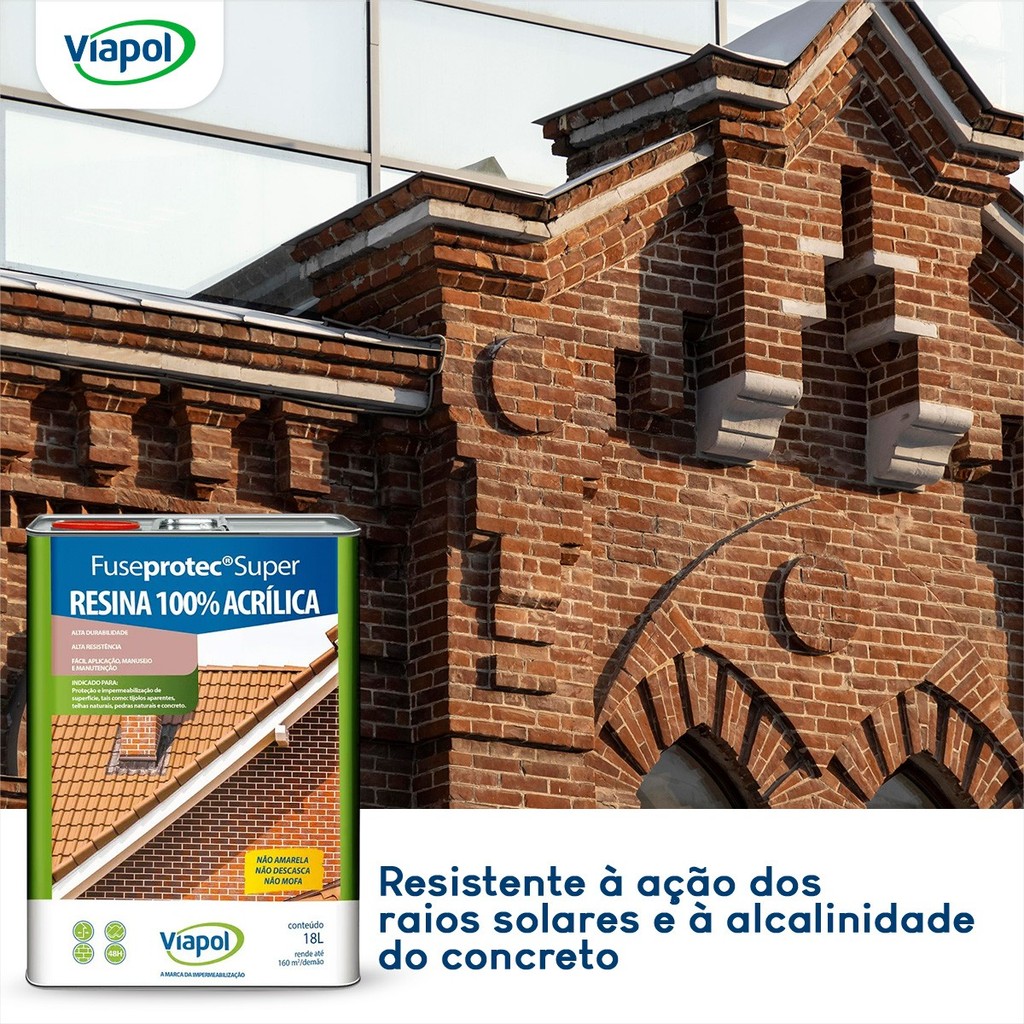 Resina Acrílica Fuseprotec | Brilhante, fosca, semibrilho | - 18l - Viapol · foto 2