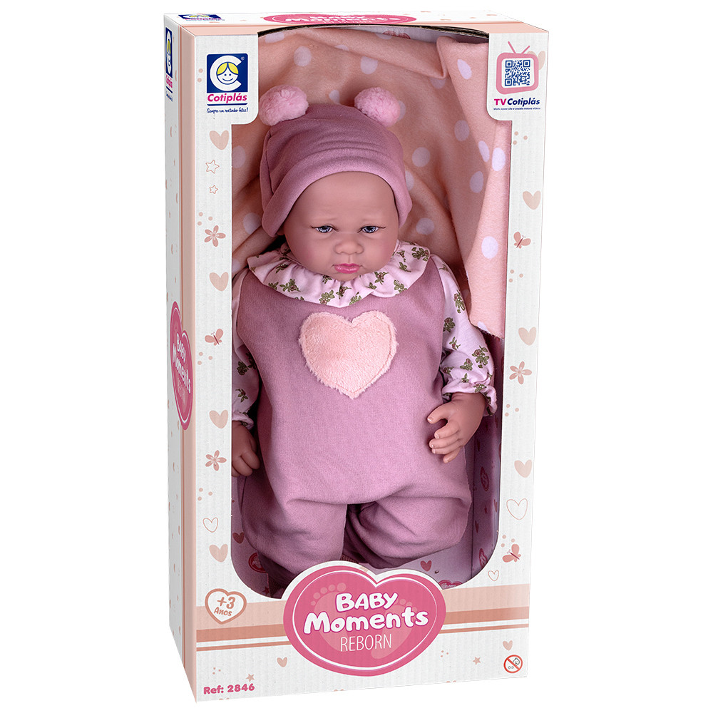 Boneca Baby Moments Reborn Menina em Oferta na Shopee