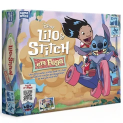 JOGO DE TABULEIRO LILO E STITCH EM FUGA TOYSTER BRINQUEDO MAPA DESENHO DISNEY BICHO AZUL BONECO MAPA