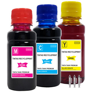 Tinta Recarga Cartucho Colorida Para Hp Impressora 2774 2874 667 664 662 122 60 75 em Oferta na Shopee