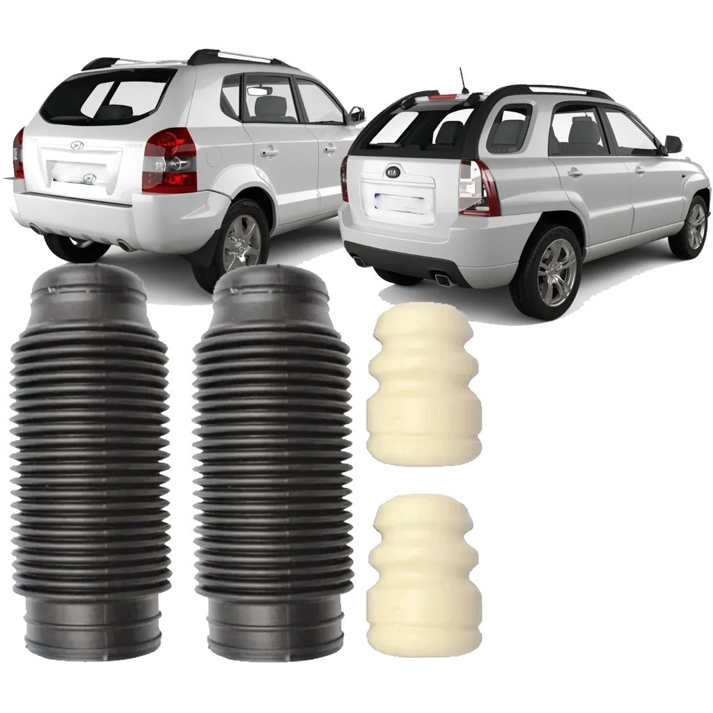 Kit Batente Coifa Traseiro Tucson 2005 a 2016 Sportage 2005 a 2010