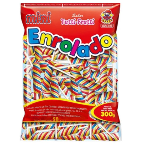 Mini Pirulito Psicodélico Enrolado Rabinho Lollipop com 50 unidades - Santa Rita em Oferta na Shopee