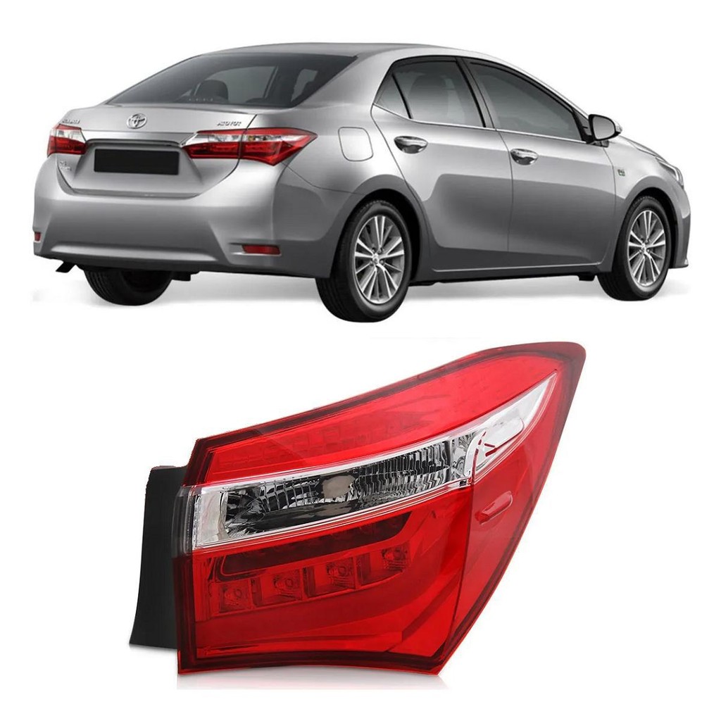 Lanterna Traseira Corolla 2015 16 2017 C/ Led Canto Direito
