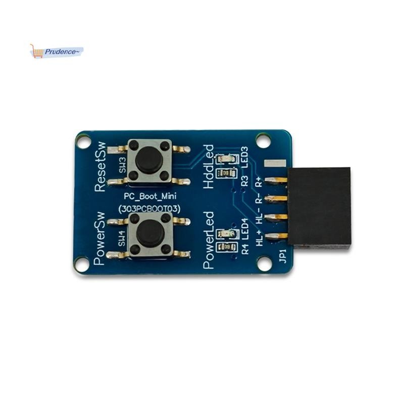 Placa De Teste De Inicialização Da-Mãe PC_Boot_Mini Botão Liga/Desliga Do PC De 9 Pinos Para