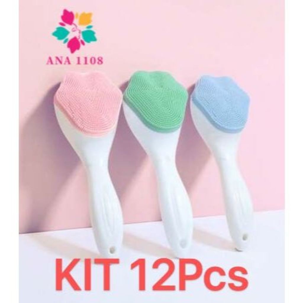 ANA1108 KIT 3/6PCS Escova Pata De Gato Esfoliante Facial De Silicone Ferramenta De Maquiagem Para Limpeza Profunda em Oferta na Shopee