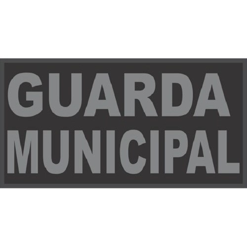 Emborrachado Para Identificação Guarda Municipal Patch Preto/cinza