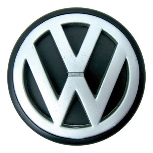 Emblema Logo Fundo Preto Do Porta Mala Vw Gol Star 91/95 Cinza