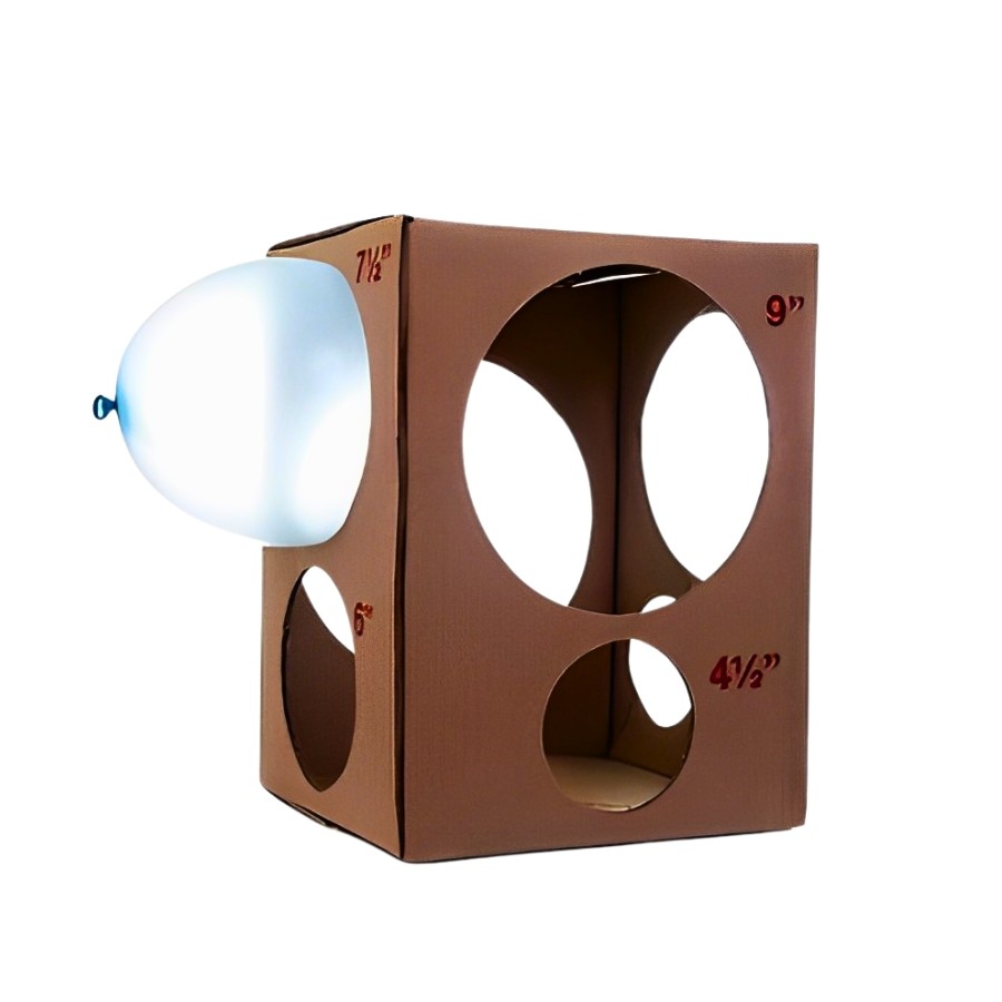 Medidor de Balões Em Papelão - 10 Medidas - 1 unidade - Bonus Infladores - Rizzo em Oferta na Shopee