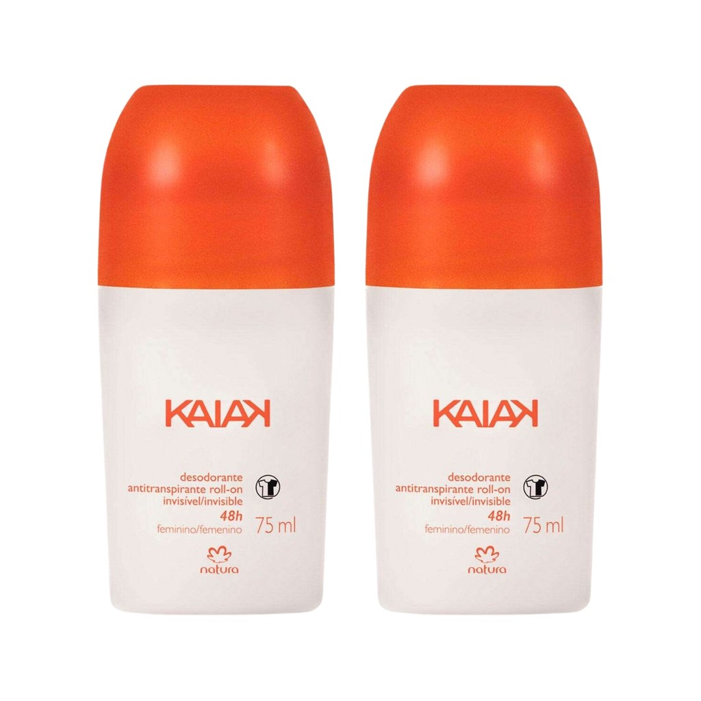 Kit Desodorantes Roll-On Kaiak Feminino 75ml (2 unidades) - Natura