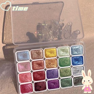 TIME1 Tintas Aquarela Com Brilho Perolado , Conjunto De Pigmentos De Pintura Em Para Decoração De Flores Leves em Oferta na Shopee