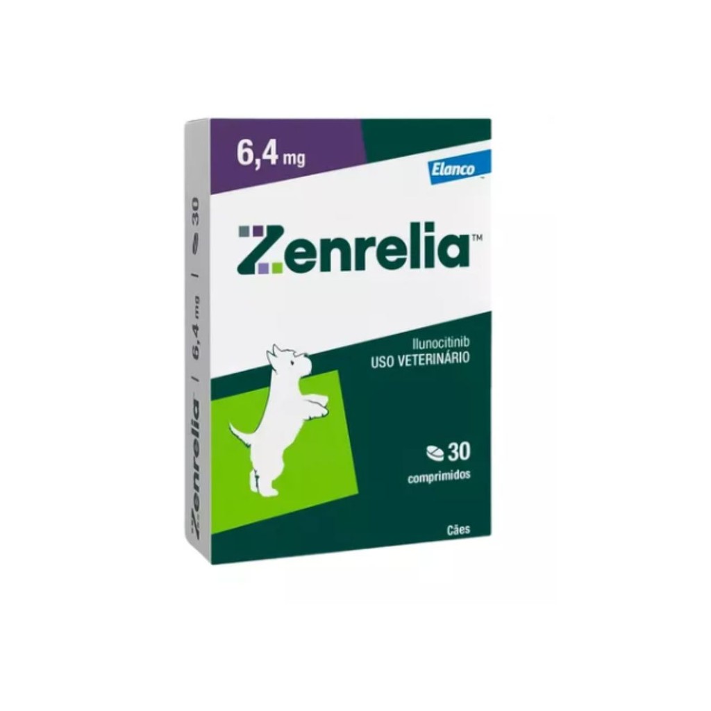 Zenrelia Tab 6,4mg 30 Comprimidos Dermatite Cães Elanco - Pets