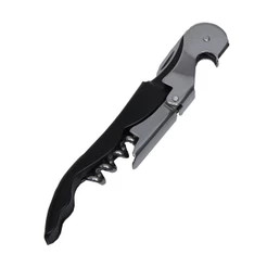 Saca Rolhas de Aço Inox 2 Estágios 13cm Wolff Abridor Manual Profissional para Garrafa Bar Cozinha Uso Doméstico Wine