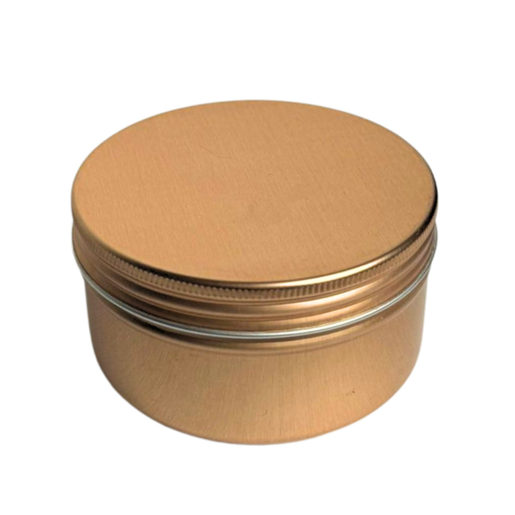 Pote Cobre100ml Alumínio com Tampa Vazio Bom Para Creme; Guardar Objetos; Temperos; Esfoliante; Velas