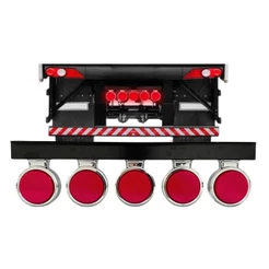 Kit 5 Lanterna Bojuda Foguinho Três Marias Vermelha LED Bivolt 12v / 24v + Suporte H3