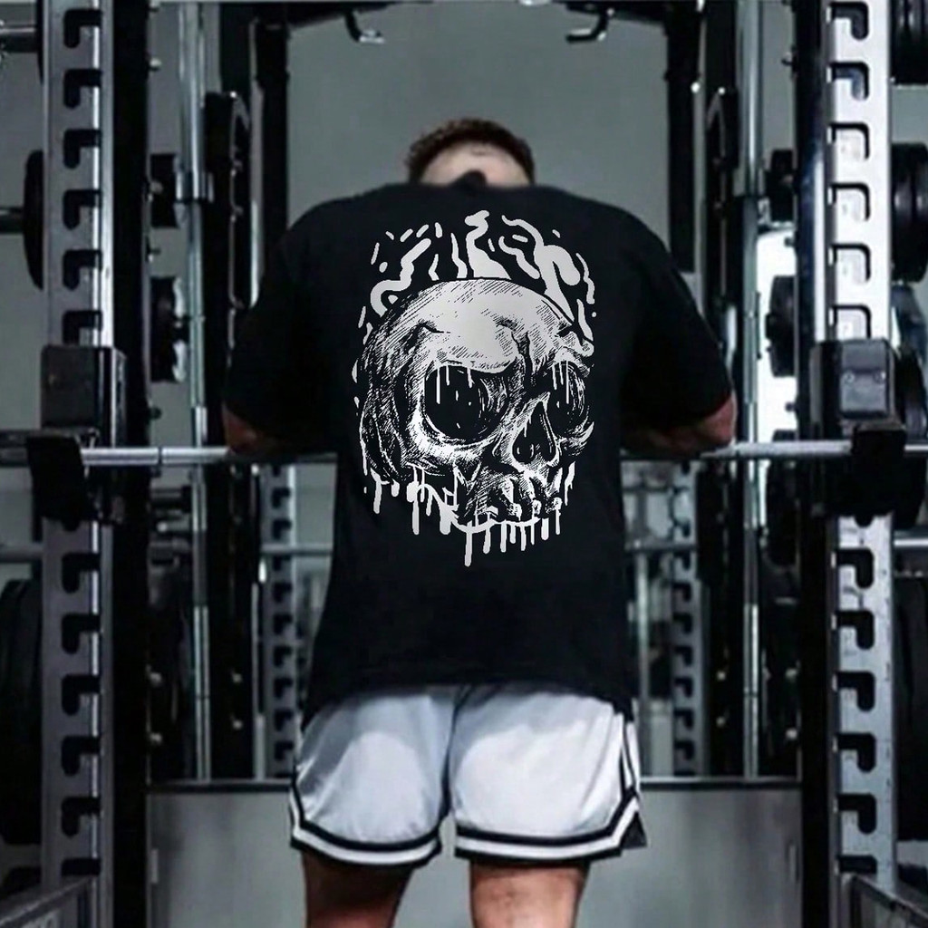 Camiseta Oversized Musculação Grande Algodão Streetwear Treino Academia