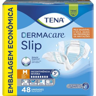 Fralda Geriátrica Tena Slip Dermacare M 48 Unidades em Oferta na Shopee