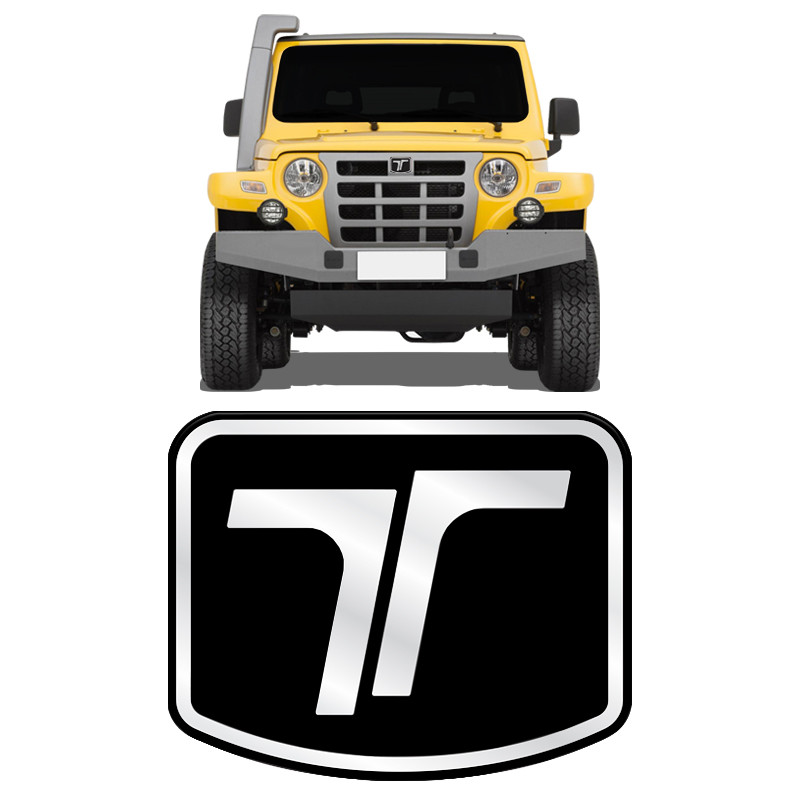 Emblema Logo Troller 2009/19 Adesivo Frontal Preto Resinado - Spare Parts and Accessories for Vehicles