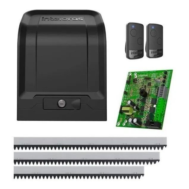 Kit 3 Motores Dz Dr 400 Intelbras 1/4 Com 3m Cremalheira