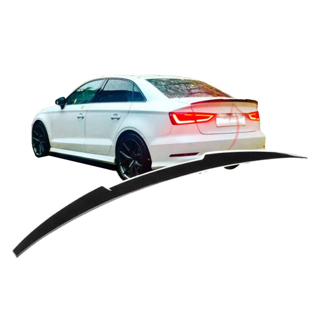 Aerofolio Spoiler Preto Brilhante Black Piano V Style Audi A3 S3 Rs3 Sedan 2014 A 2021 em Oferta na Shopee