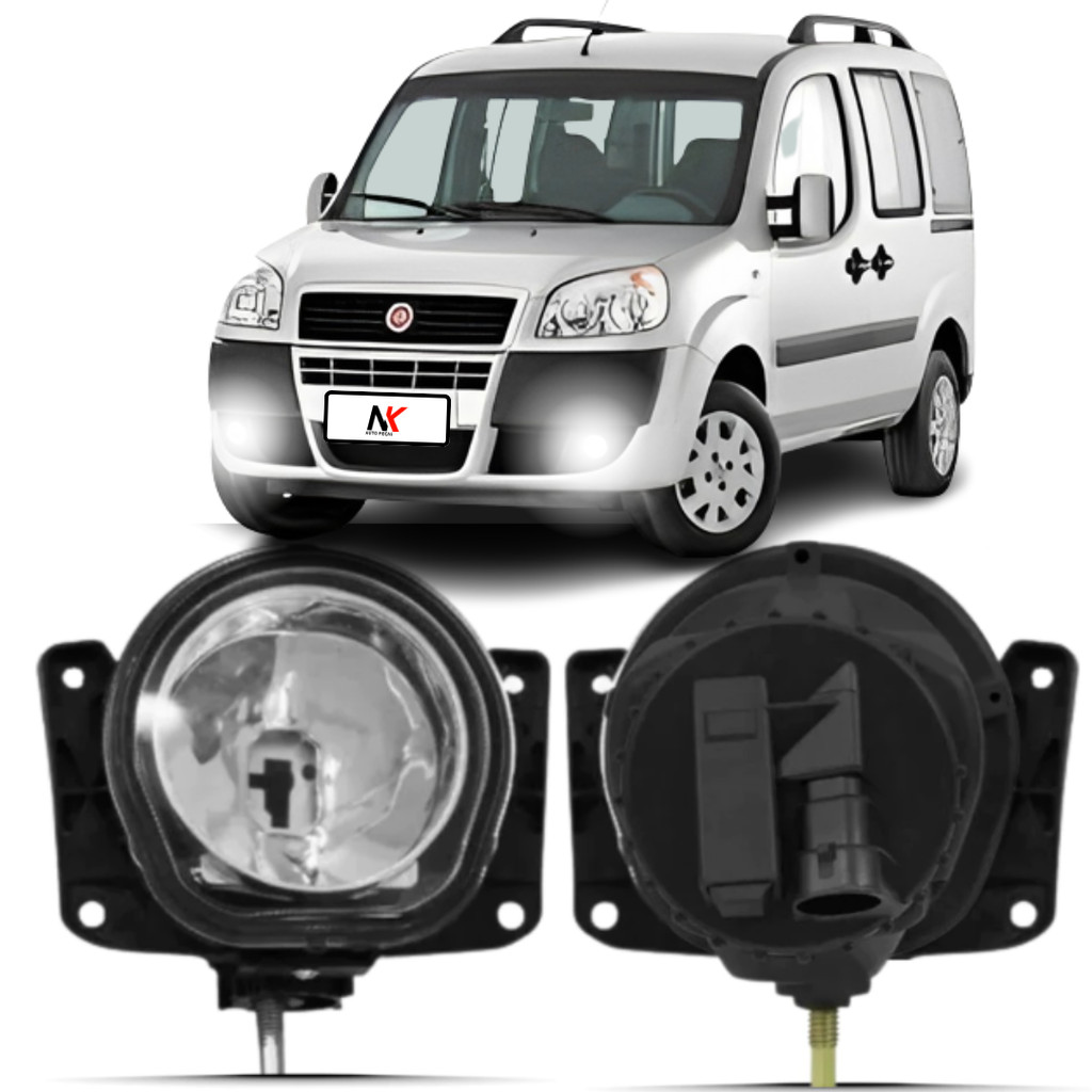 Farol Milha Fiat Doblo 2010 2011 2012 2013 2014 2015 2016 em Oferta na Shopee