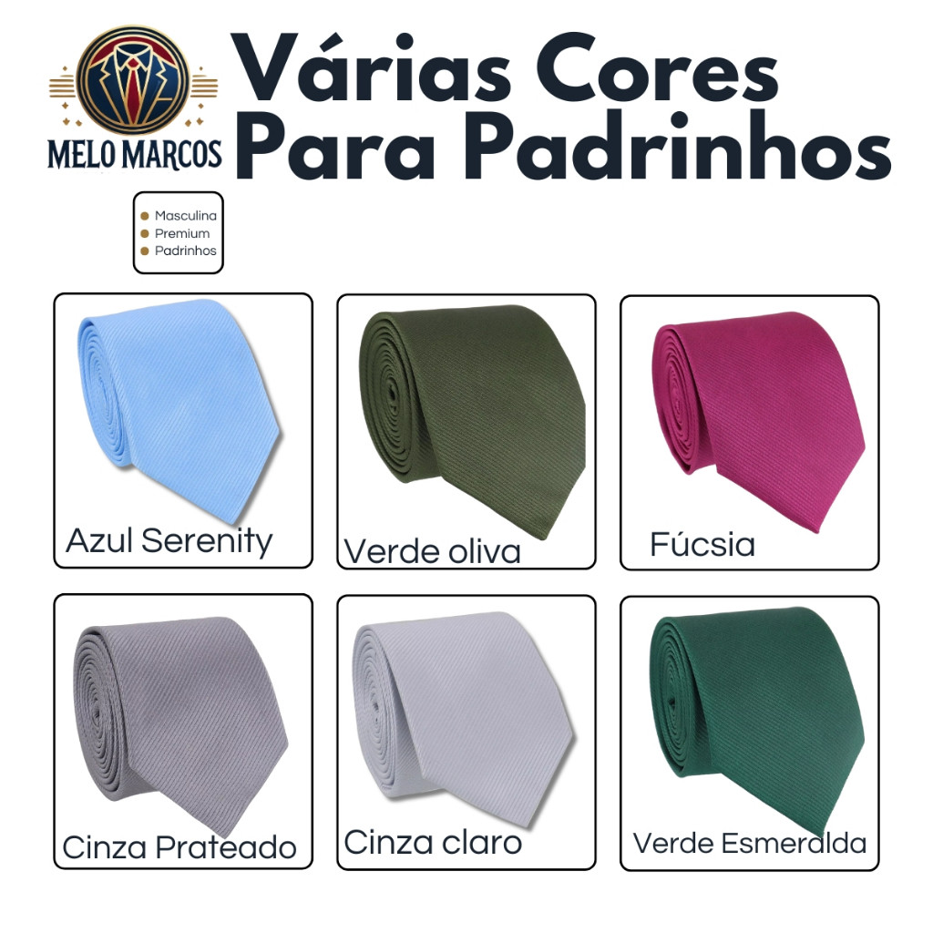 Kit 4 Gravata Social Slim Casamentos Padrinhos Noivos Eventos Congressos