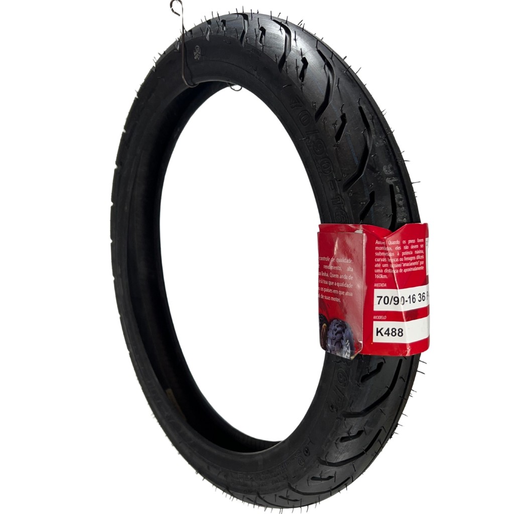 Pneu Kenda 70/90-16 Tl 36p K488 Scooter Neo Dianteiro - Spare Parts and Accessories for Vehicles