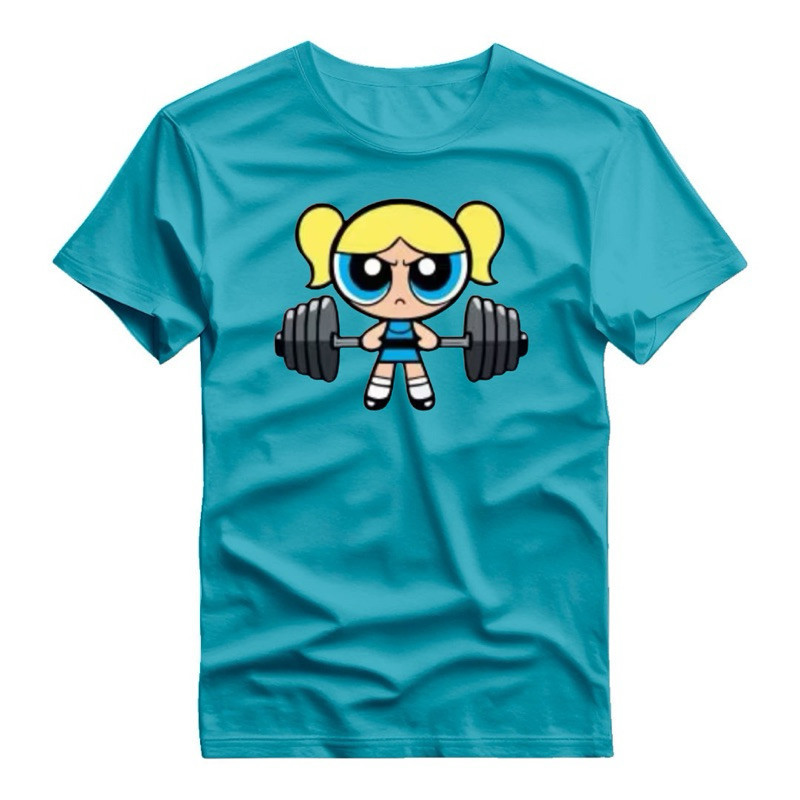 Camiseta Academia Feminina Várias Cores Meninas Super Poderosas Lindinha Maromba 100% Algodão