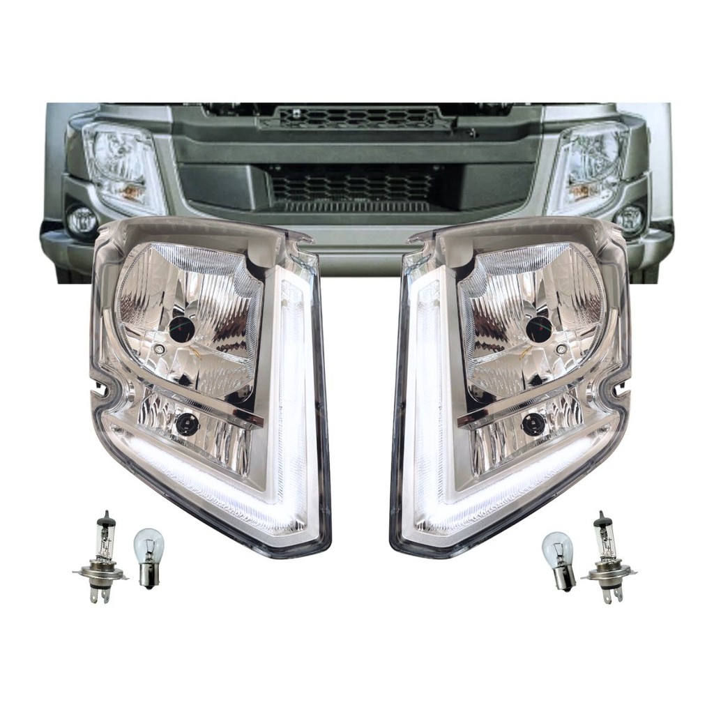 Par Farol Compativel Volvo VM 270 330 Após 2015 com LED