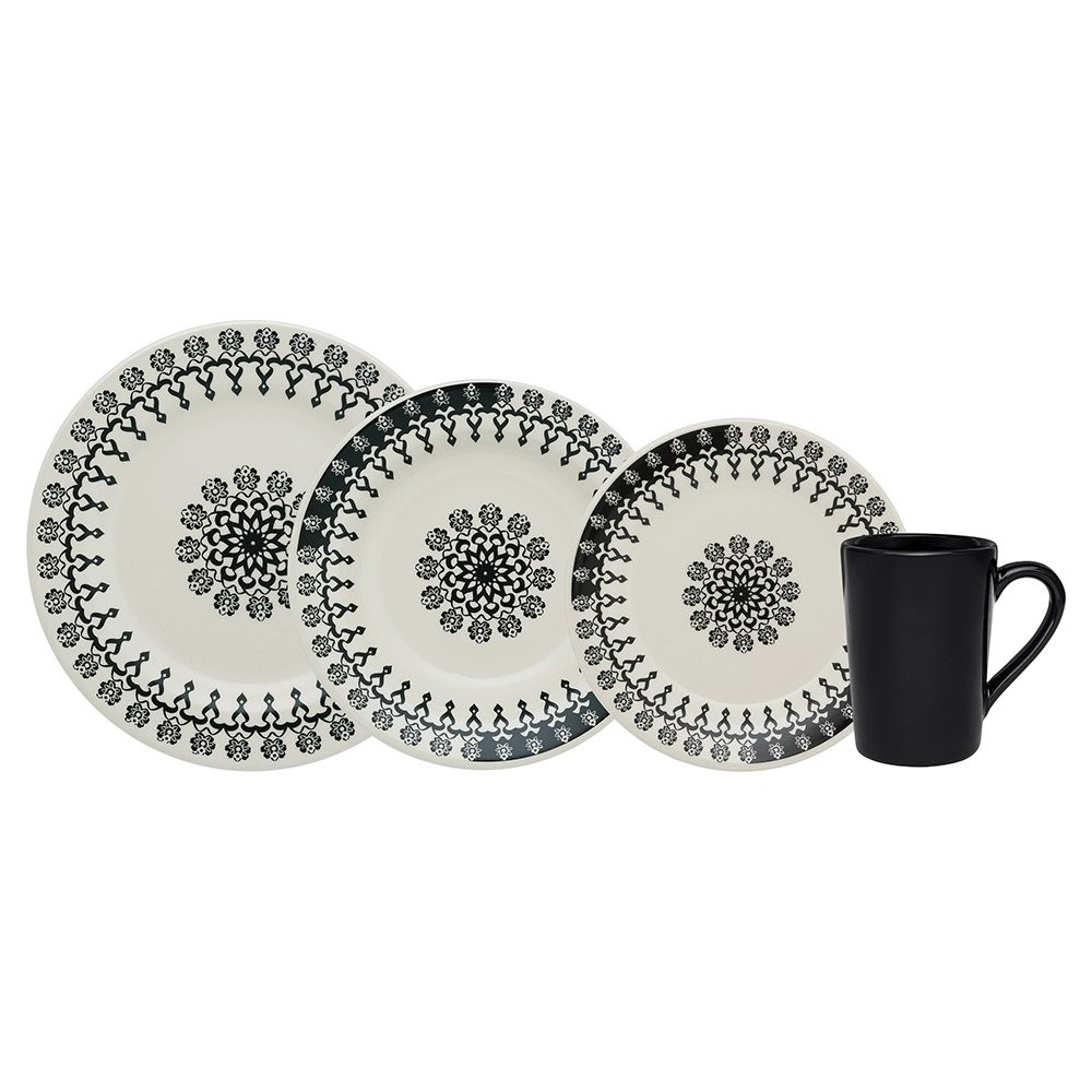 Aparelho de Jantar/Chá Biona Folk - 16 Peças em Oferta na Shopee