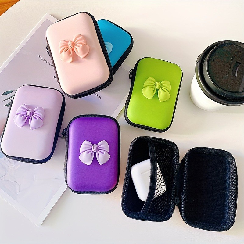 3D Arco Padrão Saco De Armazenamento Fone De Ouvido Carregador Caso Para IPhone 16 13 15 18W-20W Carga Correa Caixa Aces em Oferta na Shopee