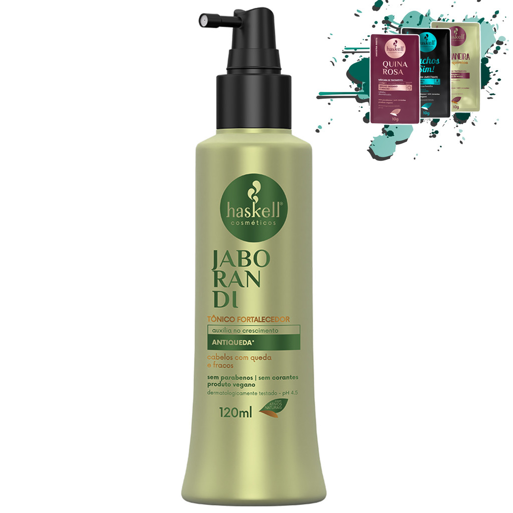Tônico Fortalecedor 120ml Jaborandi Haskell em Oferta na Shopee