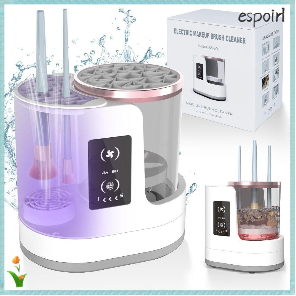 ESPOIR Limpador De Pincéis De Maquiagem 3 Em 1 | E Secador Elétrico Automático , USB Portátil Com Suporte Para , Ferrame