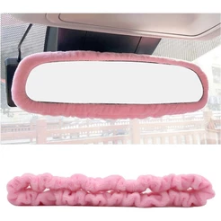 Protetor Elástico Do Espelho Retrovisor Automóvel Interior , Capa Elástica Carro De Pelúcia Automóveis Bonitos Acessório