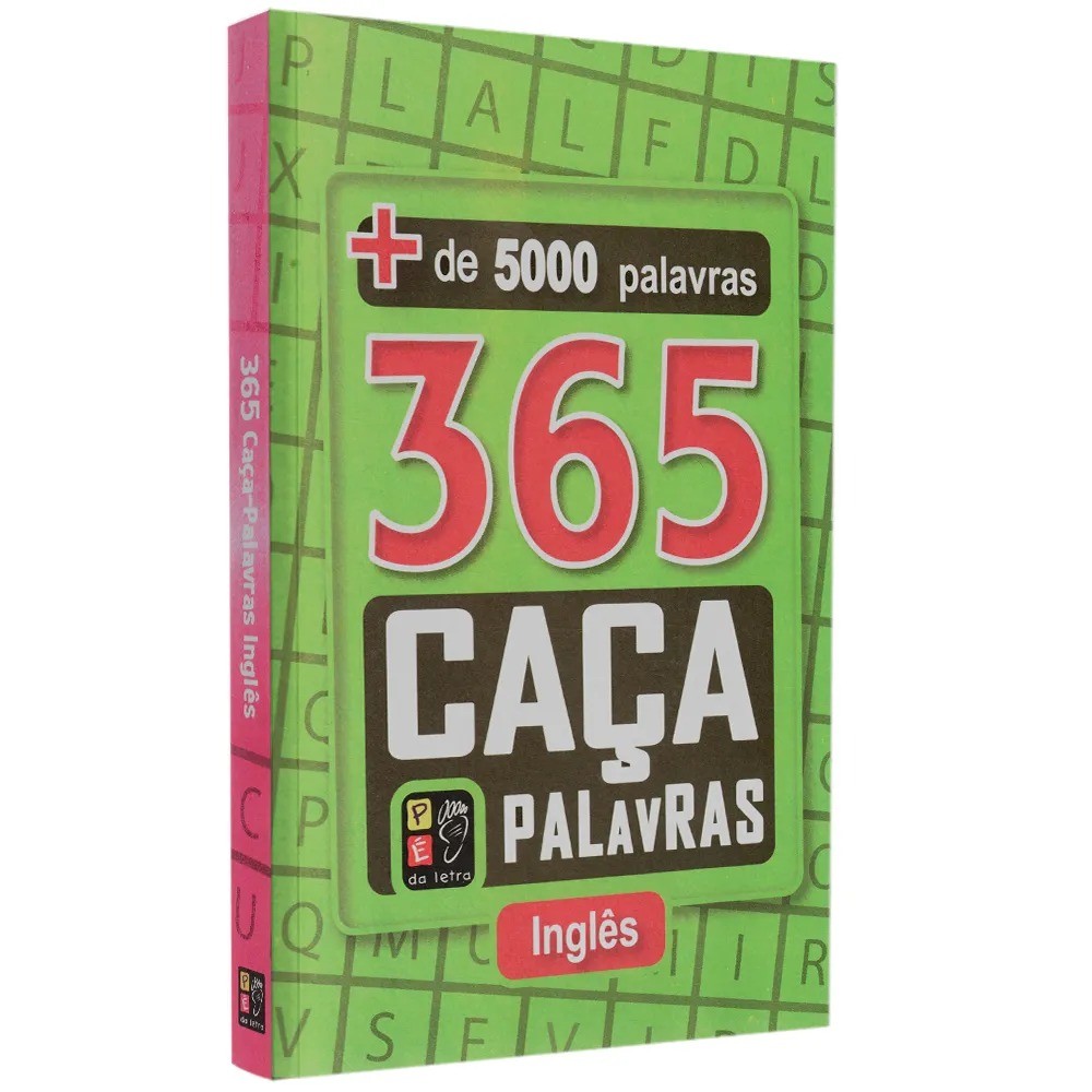 365 Caca Palavras INGLÊS | Verde | + 5000 Palavras | Ingles em Oferta na Shopee