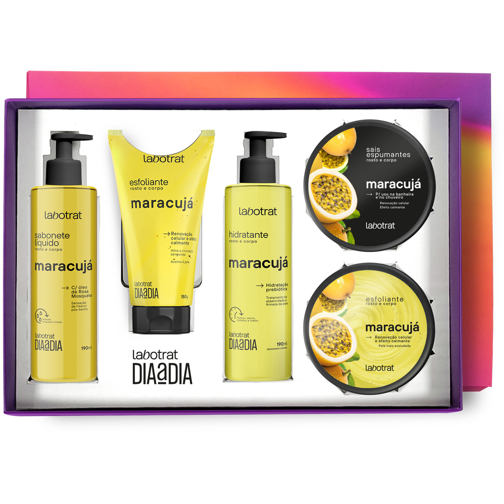 Kit Banho Maracujá Dia a Dia Banho 5 Itens - Labotrat