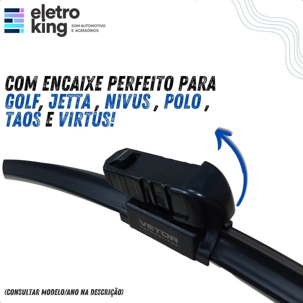 Par Palheta Limpador Especifica Golf Polo Jetta Virtus Vetor