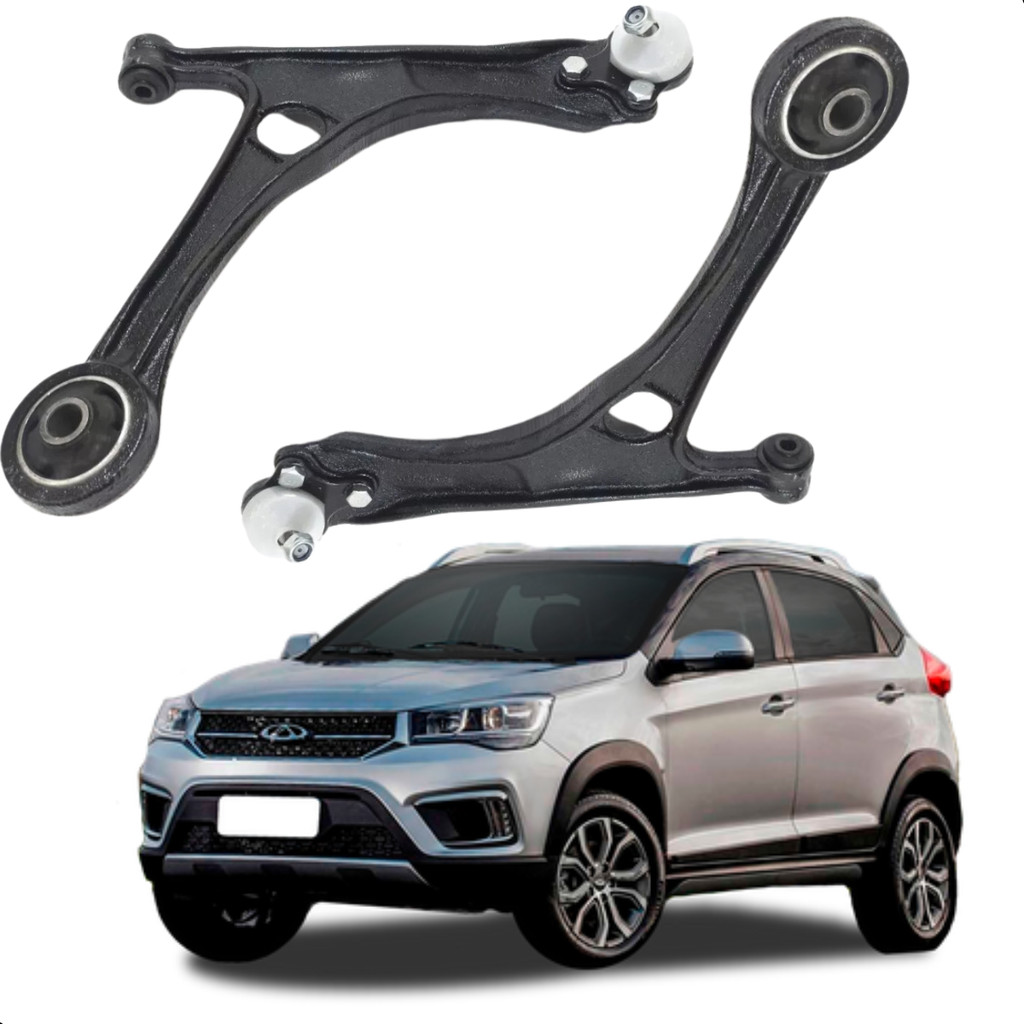 PAR BANDEJA LEQUE CHERY TIGGO 2 2018 2019 2020 2021 + PIVO em Oferta na Shopee