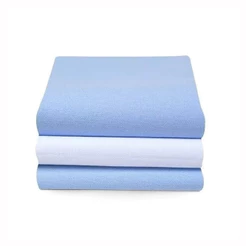 Kit Cueiro Papi Karinho Flanelado Liso Azul – 3 Peças 80cm x 50cm