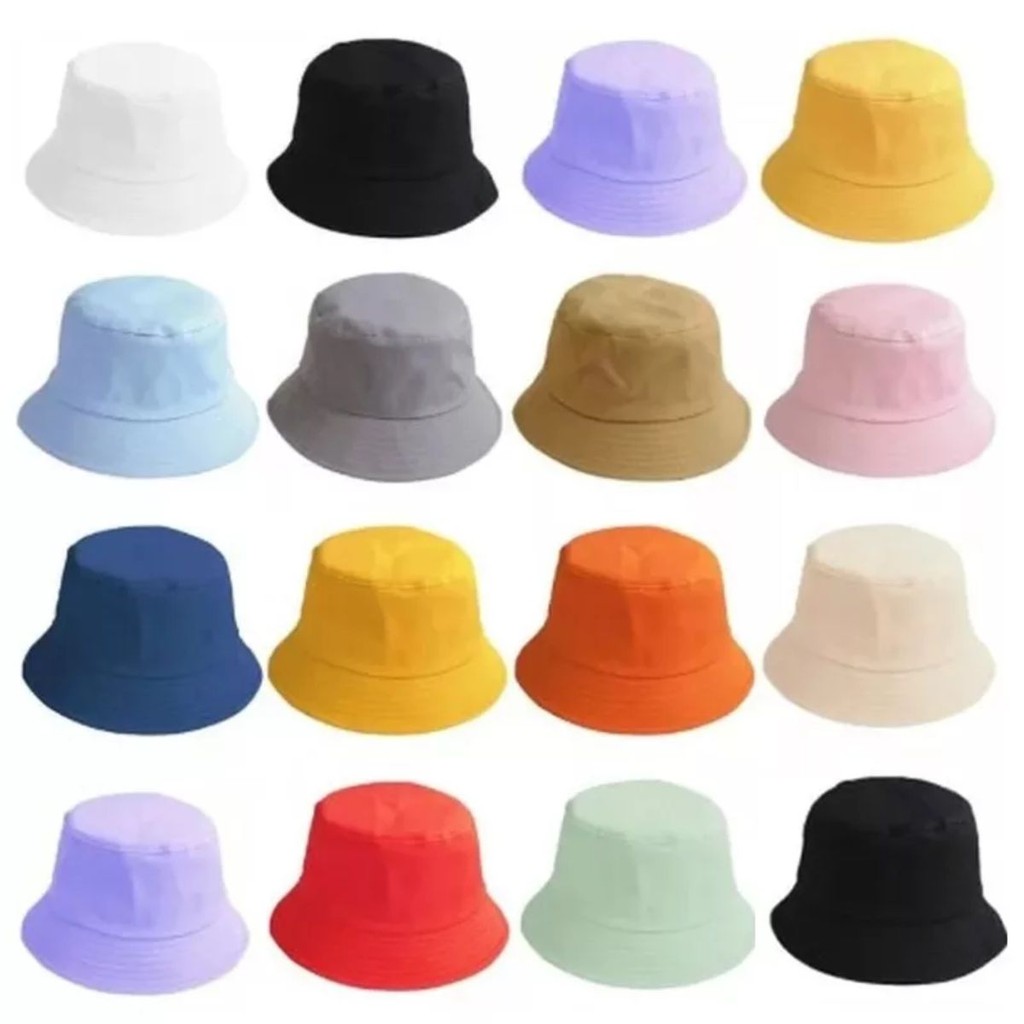 Chapéu Bucket Adulto Feminino Masculino Boné Praia Pescador Piscina Camp Trilha Com Proteção Solar