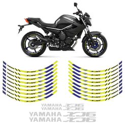 Adesivos Para Roda Moto Yamaha XJ6 Amarelo/Azul Completo