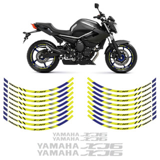 Adesivos Para Roda Moto Yamaha XJ6 Amarelo/Azul Completo em Oferta na Shopee
