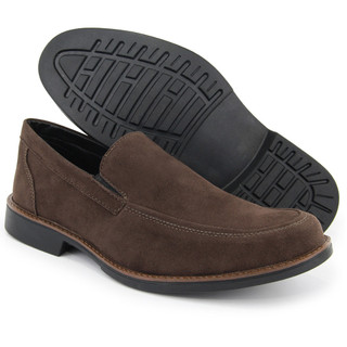 Sapato Casual Social Masculino Oxford Camurça Cafe e Cinza Conforto