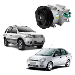 Compressor De Ar Fiesta / Ecosport 1.0 1.6 Delphi + Brinde