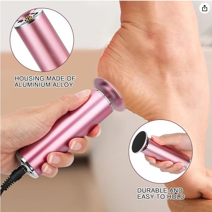 Esfoliador Pedicure Raspador Portátil Tirar Calos Pele Morta Elétrico Lixa Recarregavel Esfoliadora