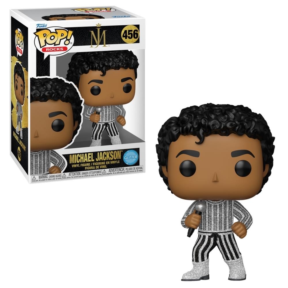 Boneco Funko Pop! Rocks Michael Jackon Rock With You Glitter em Oferta na Shopee