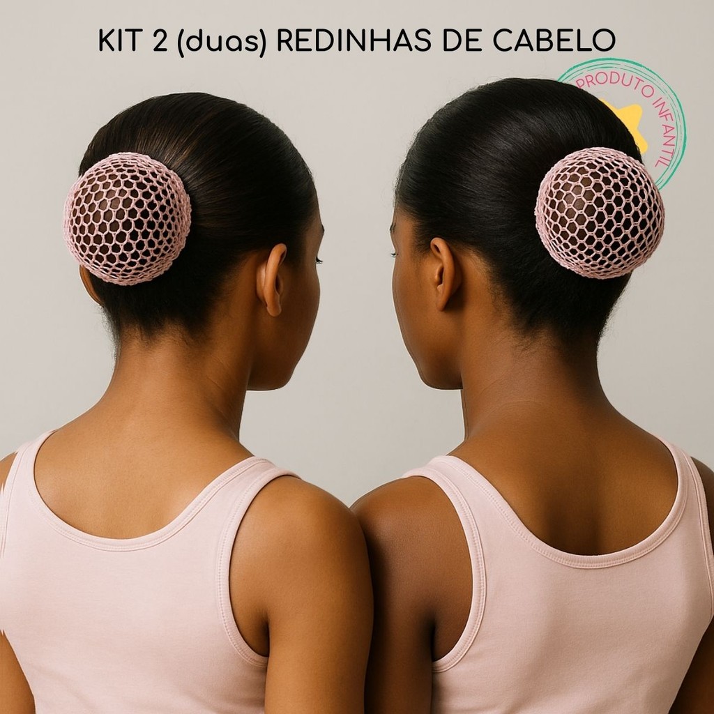 Kit 2 Redinhas de Ballet Infantil para Cabelo em Oferta na Shopee