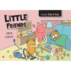 Livro para colorir | Cozy Time | Coleção Cute & Cozy | Azul